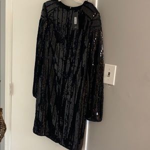 Black sequin dress